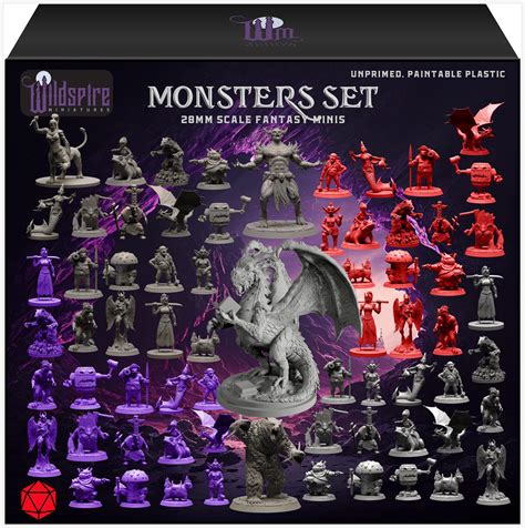 Buy Fantasy Miniatures & Bookish Dragon for DND Miniatures Monsters DND ...