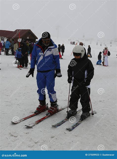 Ski Lesson editorial stock photo. Image of skier, learning - 37509923