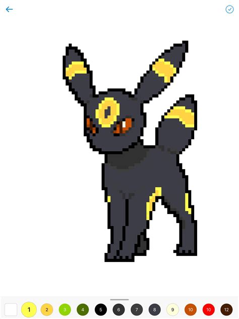 Just made this Umbreon pixel art instead of doing homework. I figured ...