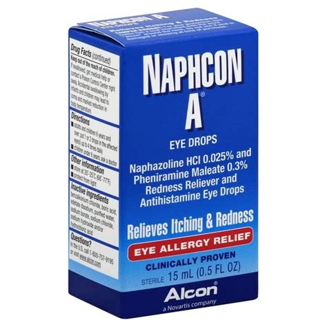 Alcon Eye Drops Relieves Itching & Redness Eye Allergy Relief (0.5 fl ...