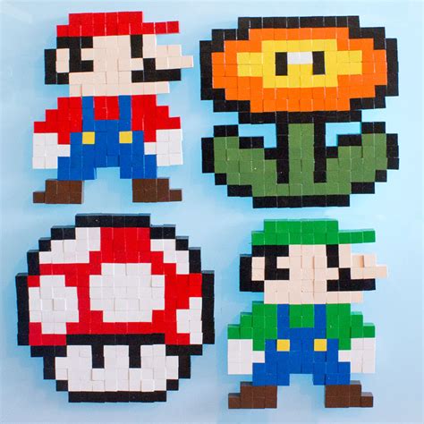 8 Bit Mario Pixel Art Grid - Please credit my grids if you use them and ...