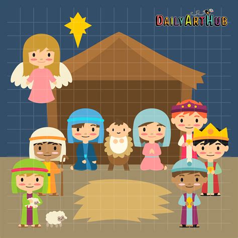 Nativity Scene Clip Art Set – Daily Art Hub – Free Clip Art Everyday