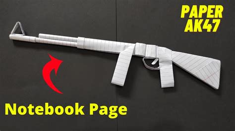 Origami Gun | How to Make a Paper AK47 Gun | Weapons DIY | Paper Ak47 ...