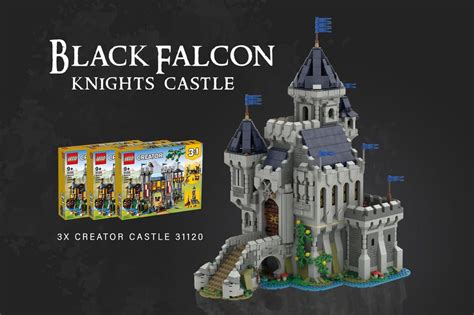 LEGO MOC Black Falcon Knight's Castle (31120 "Medieval Castle ...