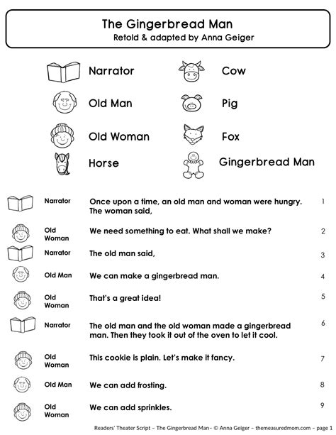 Free Readers Theater Script Printables