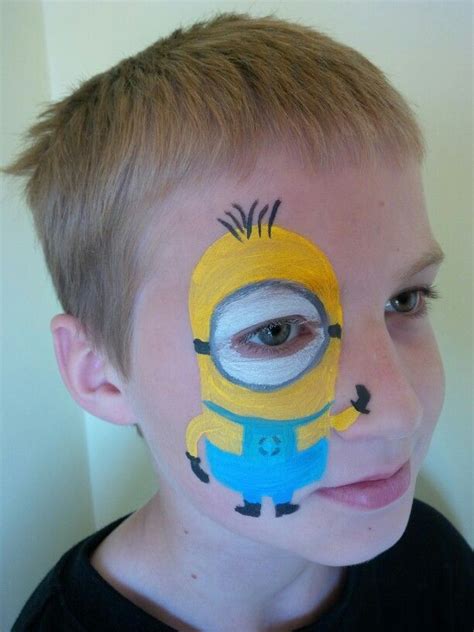 Pin by RhodesMUA on Childrens Face Painting Ideas | Minion face paint ...