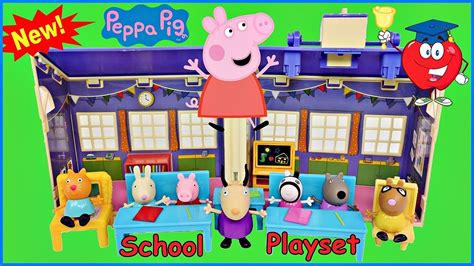 Peppa Pig Fun School Playset - YouTube