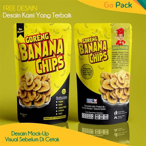 Contoh Desain Kemasan Keripik Pisang Yang Mengundang Hasrat Pembeli ...