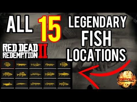 ALL 15 LEGENDARY FISH LOCATIONS | RED DEAD REDEMPTION 2 - YouTube