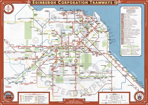 Transit Maps: Unofficial Historical Map: Edinburgh Tramways, 1924 by ...