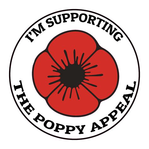 Poppy Appeal | Remembrance Day Sticker, Poppy Flower Decal, Car, Windo ...