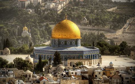 Temple Mount Israeli landmarks, Haram esh-Sharif, Jerusalem, Israel, HD ...