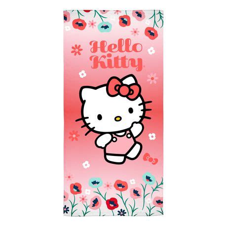 Hello Kitty "Kitty Garden" Beach Towel | Walmart Canada