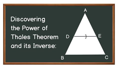 Discovering the Power of Thales Theorem and its Inverse: The Building ...