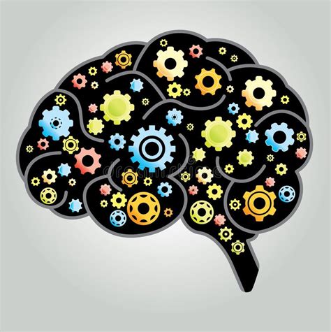 Brain gears stock vector. Illustration of creativity - 21786779