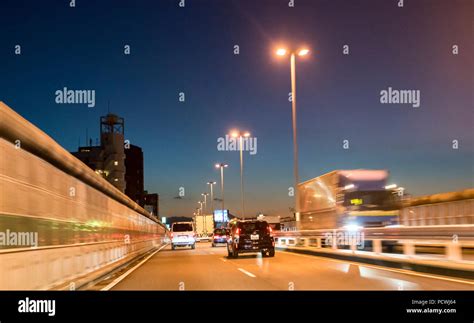 Shuto Expressway at night, Tokyo, Japan Stock Photo - Alamy