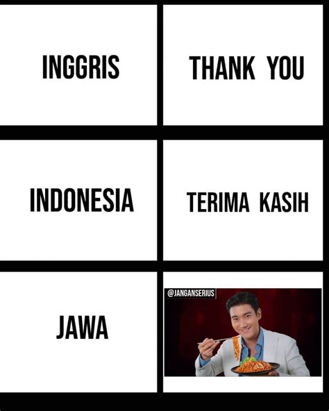 11 Meme Lucu 'Bahasa Jawa VS Bahasa Indonesia' Ini Kocaknya Bikin Mikir