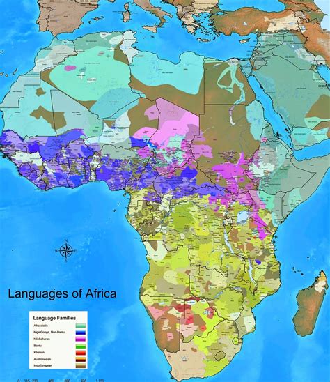 Languages of Africa - Vivid Maps