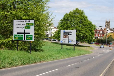 Road Signs, Church Rd (A264) © N Chadwick cc-by-sa/2.0 :: Geograph ...