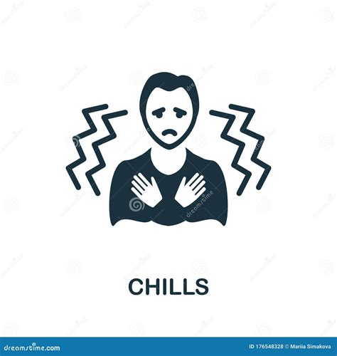 Chills Icon. Simple Illustration from Coronavirus Collection Stock ...