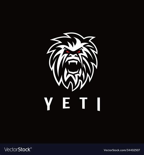 Aggressive powerful giant yeti logo icon Vector Image