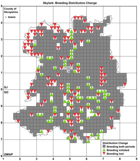 Skylark_ Breeding Distribution Change | Shropshire Ornithological Society