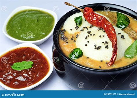 Idli Sambhar stock image. Image of cooking, south, sambar - 23052103