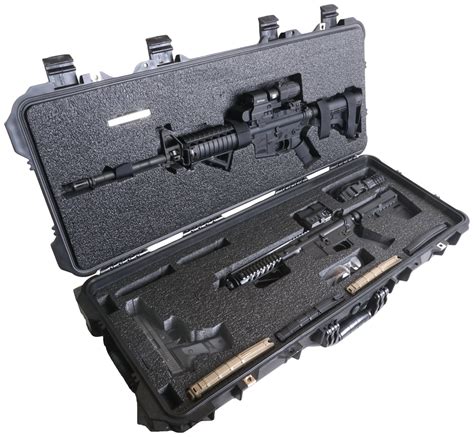 Heavy Duty AR15 Hard Rifle Cases with Pre-Cut Foam for AR15 Carbines