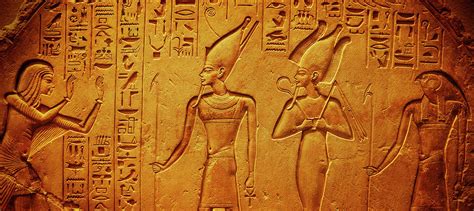 Ancient Egypt hieroglyphics with pharaoh and ankh Photograph by Mikolaj ...