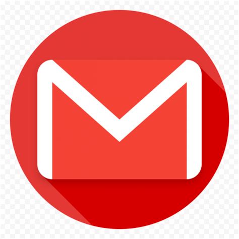 Red Round Gmail Logo Icon Vector | Citypng