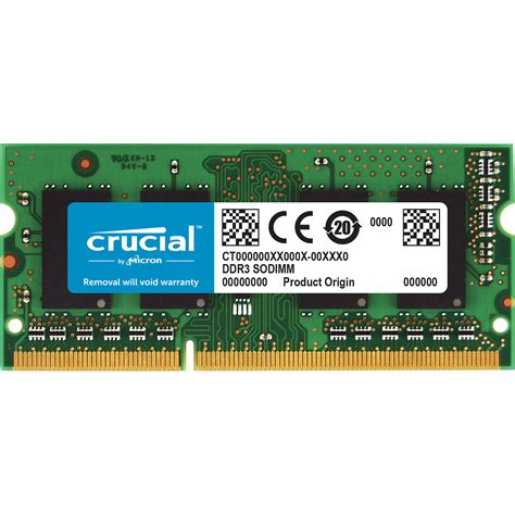 Оперативна пам'ять Crucial SODIMM DDR3L 8Gb 1333MHz PC3L-10600 ...