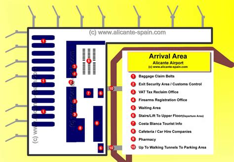 Alicante Airport Maps