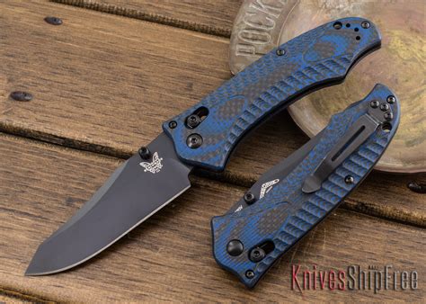 Benchmade Knives: 950BK-1801 Rift - Limited Edition - Carbon Fiber/Blue ...