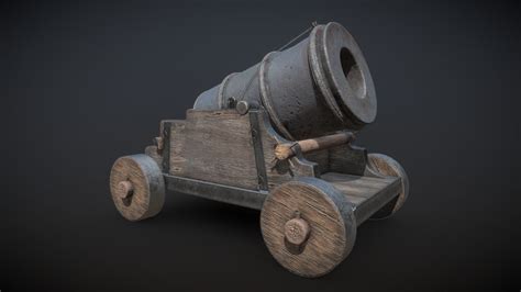 Medieval mortar cannon - 3D model by Dorin.Stoica [c8d499e] - Sketchfab