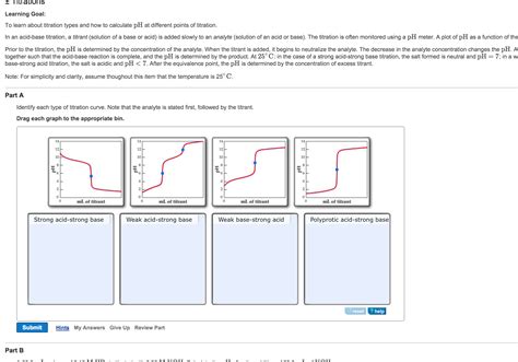 Solved To learn about titration types and how to calculate | Chegg.com