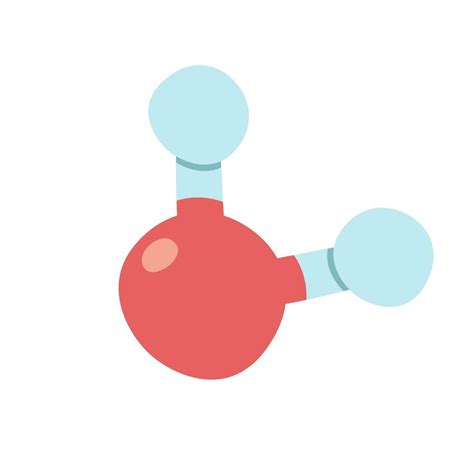 H2O water molecule clipart. Water molecule model, H2O chemical formula ...