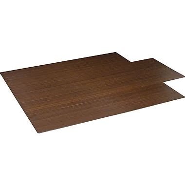 Staples® 44"x52" Roll Up Bamboo Chair Mat, Cherry | Staples®