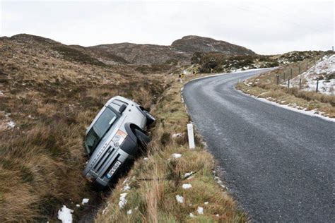 Dramatic images of cars upside down and in ditches shows how risky it ...