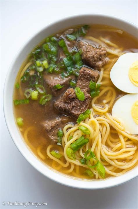 Beef Pares Mami Noodles Recipe - Panlasang Pinoy | Recipe | Pilipino ...