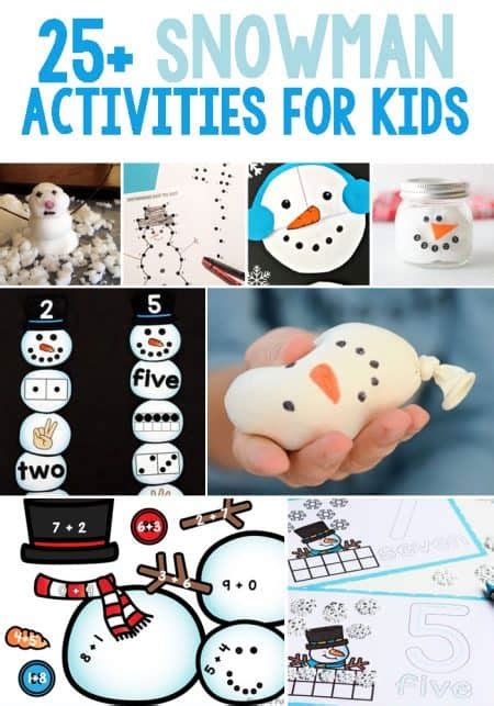 25+ Snowman Activities for Winter Themes - Life Over C's