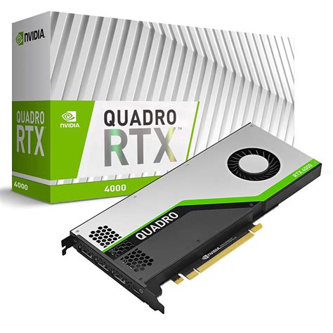 NVIDIA QUADRO RTX 4000, 8GB GDDR6, PCI Express 3.0 x16 Professional ...