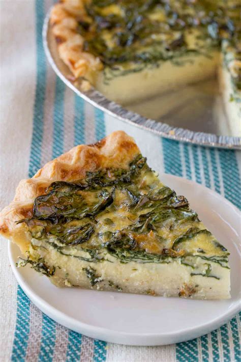 Easy Spinach Quiche (Quiche Florentine) - Dinner, then Dessert