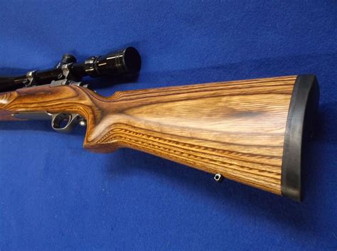 Ruger M77 Mark II Rifle- .220 Swift- Tiger Wood- Bull Barrel- Tasco ...