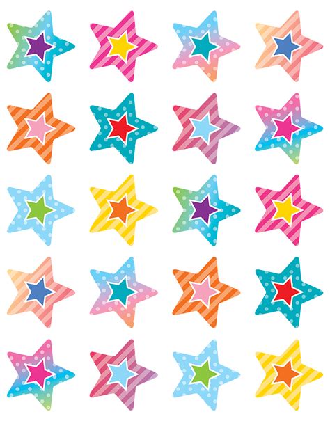 Colorful Vibes Stars Stickers - TCR8785 | Teacher Created Resources