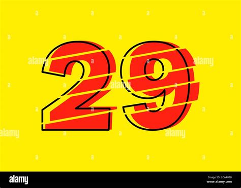 Number 29 Stock Vector Images - Alamy