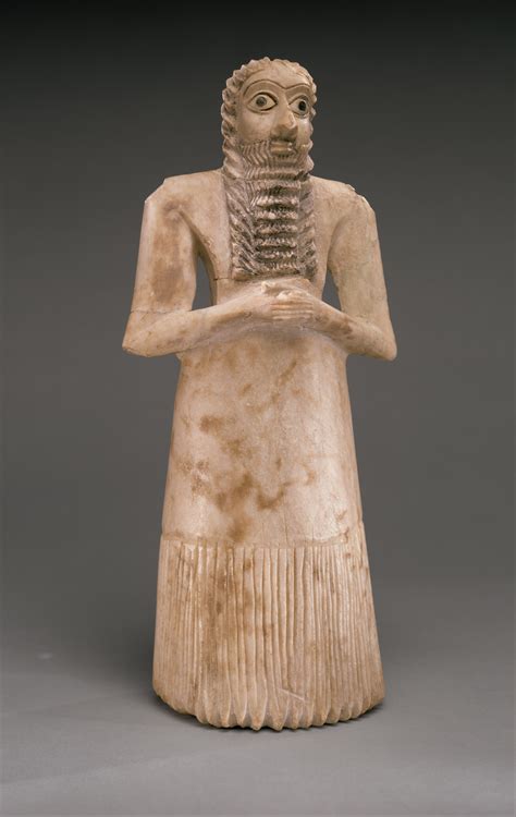 Standing male worshiper | Sumerian | Early Dynastic I-II | The ...