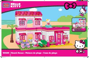 Manual Mega Bloks set 10929 Hello Kitty Beach house