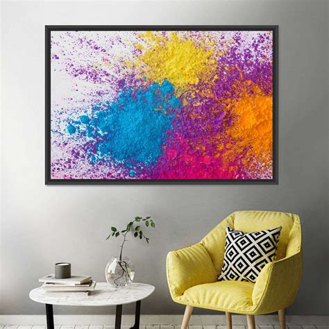 Colorful Holi Powder Wall Art | Photography