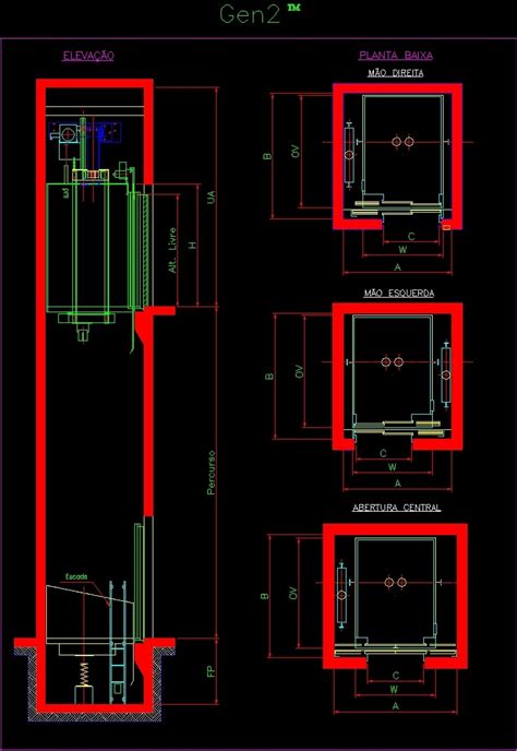 Elevator Dimensions Cad