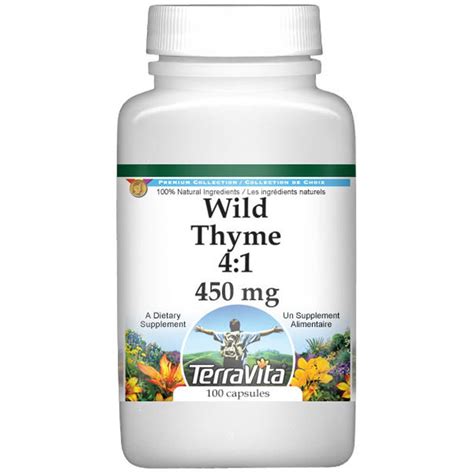 Thyme 4:1 - 450 mg (100 Capsules, Zin: 521525) - Walmart.com - Walmart.com